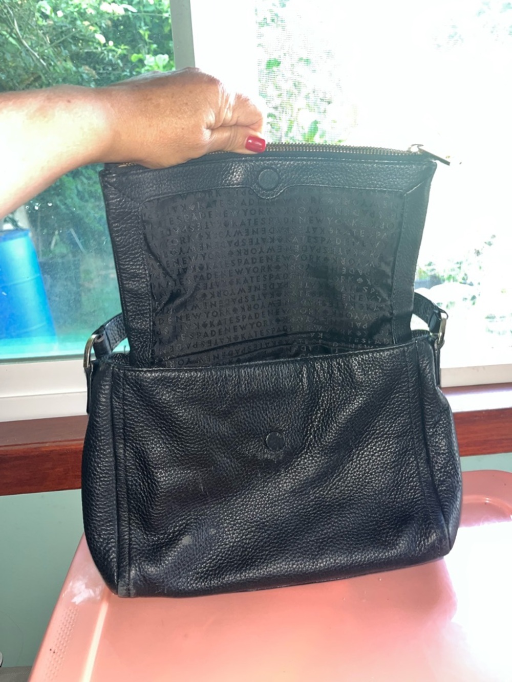 kate spade Black Pebbled Leather Crossbody Bag - Picture 4 of 14